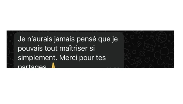 Message d'une personne accompagnée