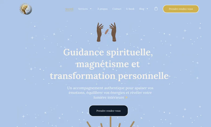 Site vitrine — création épurée